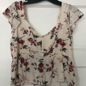 American Eagle Floral Crop Top